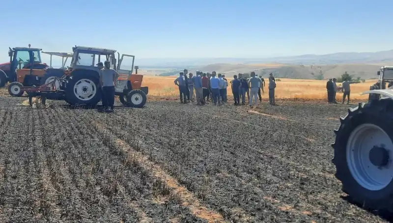 Yozgat’ta Yangında 100 Dönüm Tarım Alanı Kül Oldu: Çiftçiler Şokta!