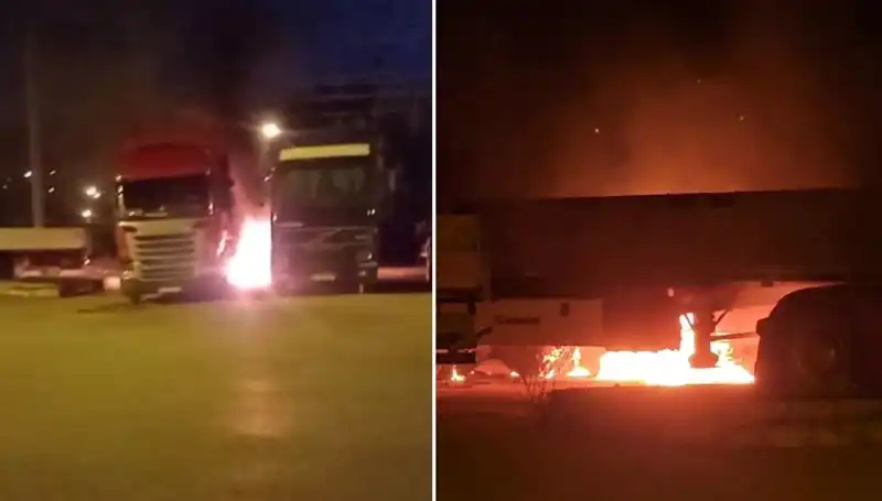 Park Halindeki Tırlara Yangın: Kimler ve Neden Sorumlu?