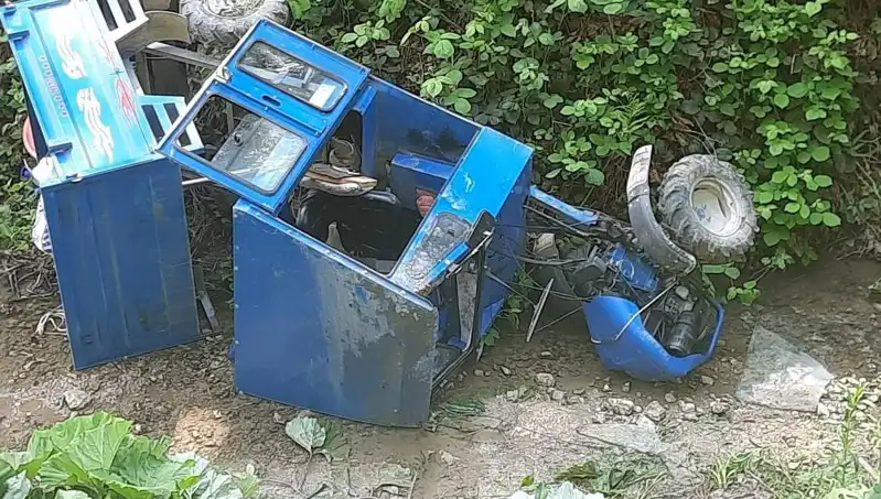Kontrolden Çıkan Pat Pat Dereye Devrildi: Yaşanan Feci Kaza