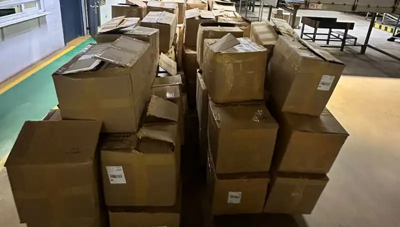 Kargo Şirketinde Yapılan Operasyonda Kaçak Tütün Ele Geçirildi
