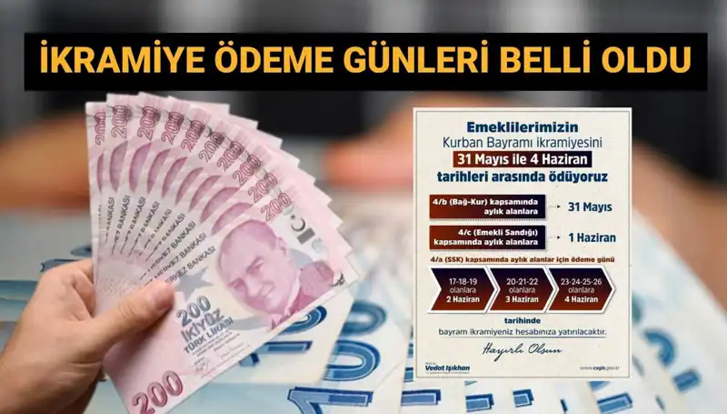 Emekli Bayram İkramiyeleri Hesaplara Ne Zaman Geçecek?