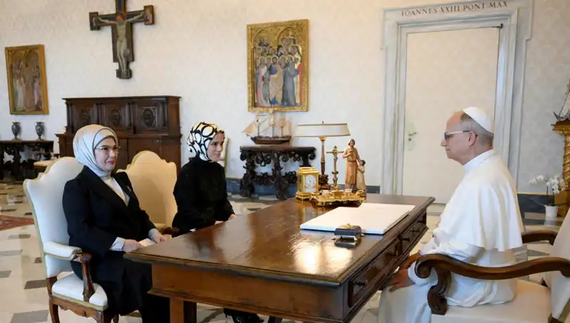 Emine Erdoğan ve Papa Leo: Gazze Üzerine Kritik Gelişmeler!