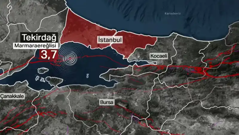 Marmara Denizi’nde Gelişen Sarsıntı: 3,7 Büyüklüğündeki Deprem Korkuttu!